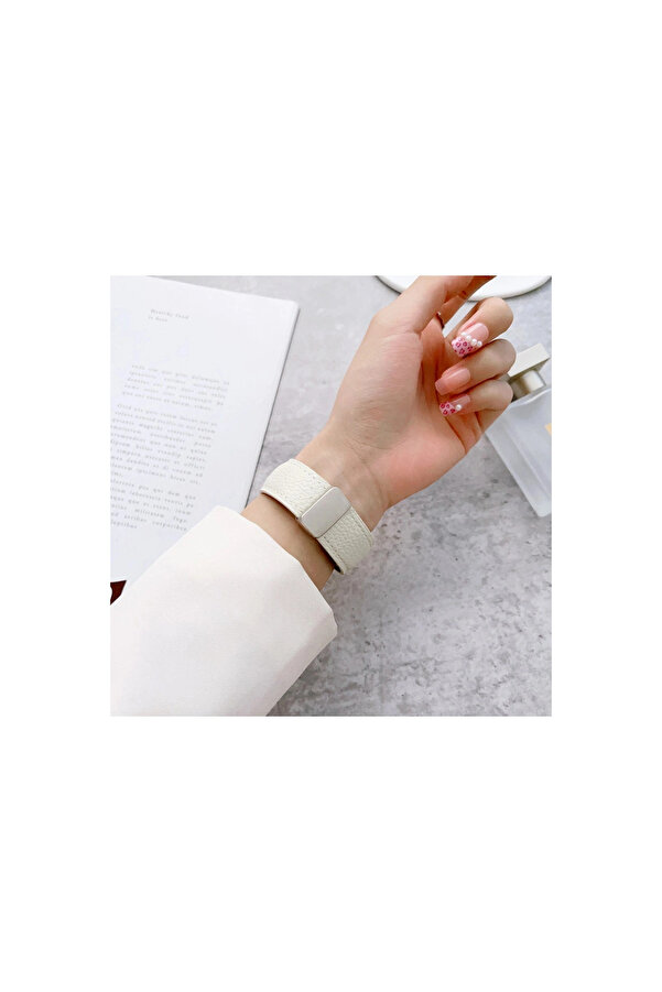Evi̇mdeyokyok Apple Watch 42Mm Kr414 Daks Deri̇ Kordon (Saat Deği̇ldi̇r) - Laci̇vert