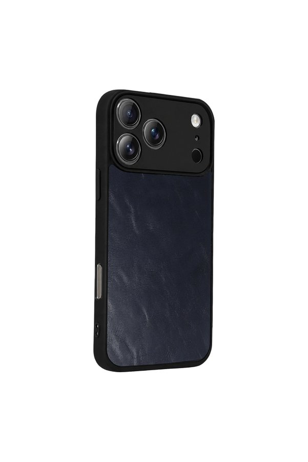 Evi̇mdeyokyok Apple İphone 17 Pro Aras Deri̇ Kapak - Laci̇vert
