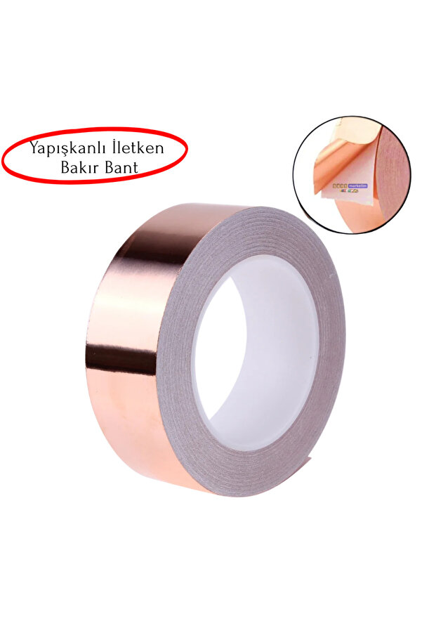 Evi̇mdeyokyok Bakır Folyo İletken Bant 19Mmx10Mt