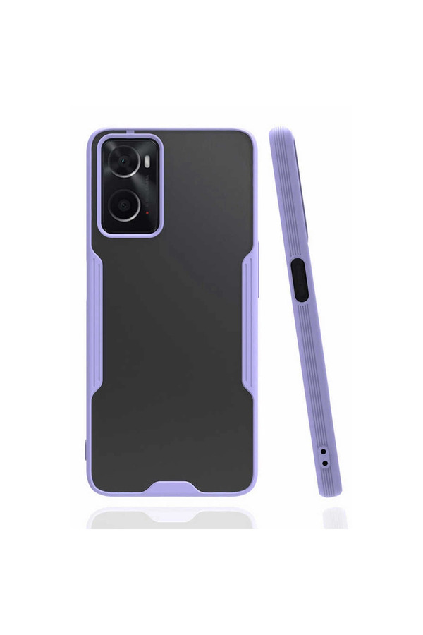 Evimdeyokyok Oppo A96 Kılıf Platin Silikon - Lila