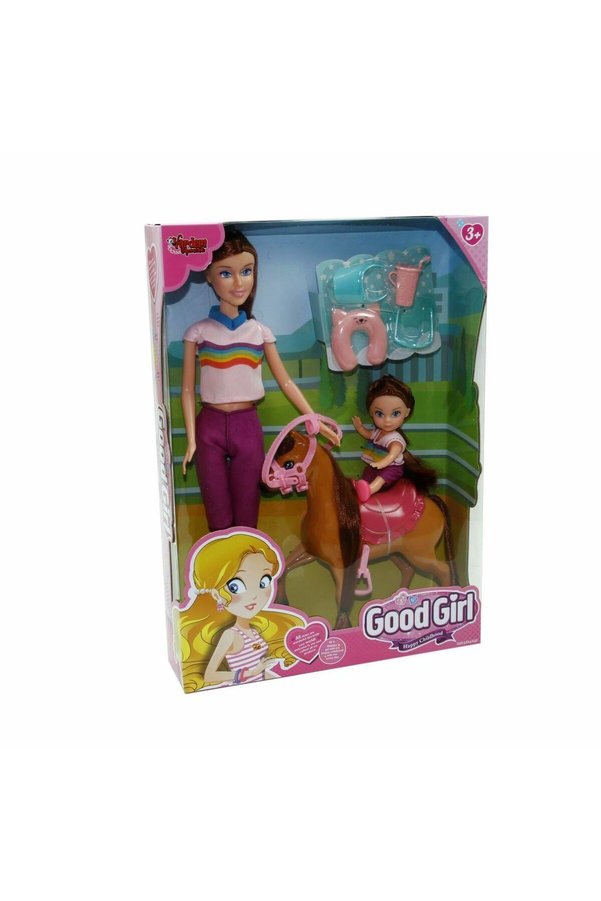 Ethab Ticaret Wg-115162 Kutulu 29Cm Atlı Kızı Ve Anne Bebek - Oyuncak - 1 Adet