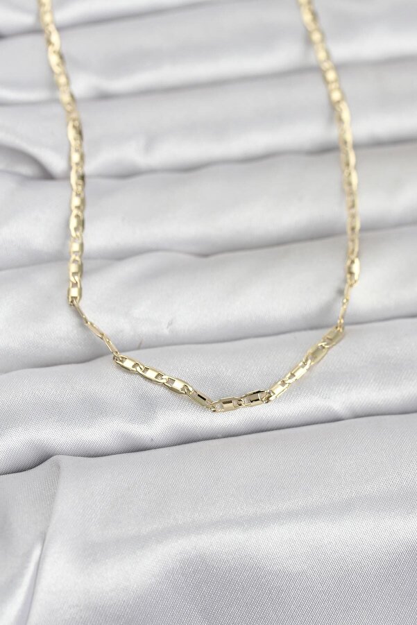 Evi̇mdeyokyok Cm 14K Gold Renk Gemi̇ci̇ Zi̇nci̇r Model 60 Cm Kadın Kolye Tj-Bko10968