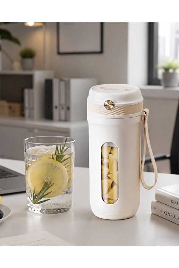 Ethab Gi̇yi̇m Usb Şarjlı Mi̇ni̇ Smoothi̇e Blender Prati̇k Meyve Karıştırıcı 350 Ml - Glst6738-1797
