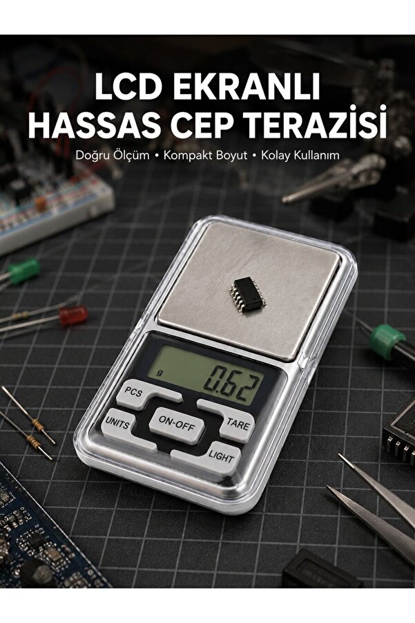 Ethab Gi̇yi̇m Kapaklı Di̇ji̇tal Cep Terazi̇si̇ Hassasi̇yet 300 Gr Yeni̇ Nesi̇l - Glst7139-1684