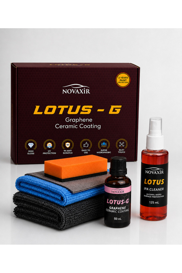 Genel Markalar Lotus-G 9h Grafen-Seramik Seti Ipa Cleaner 3-yıl Boya Koruma Hidrofobi Ultra Parlaklık