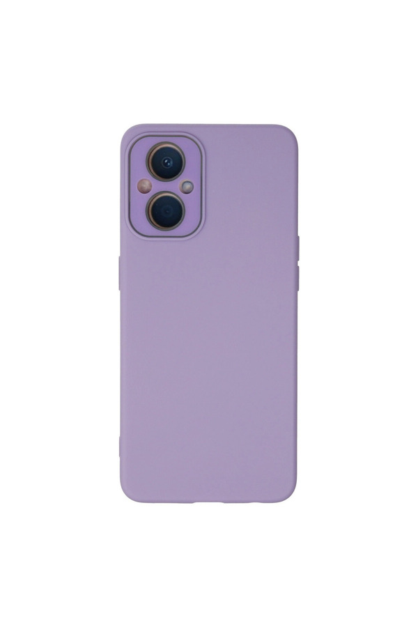 Evimdeyokyok Oppo Reno 7 Lite Kılıf Lansman Glass Kapak - Lila