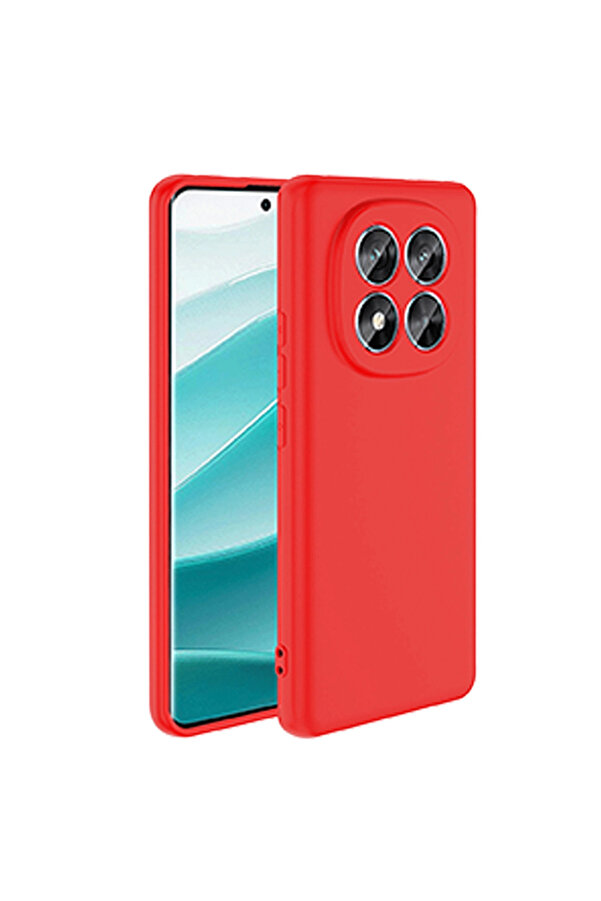 Evi̇mdeyokyok Xi̇aomi̇ Redmi̇ Note 14 Pro 4G Kılıf Fi̇rst Si̇li̇kon - Kırmızı