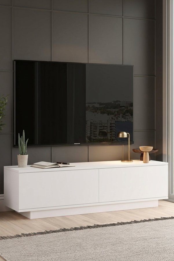 Yurupa Vilinda Tv Ünitesi Tv Sehpası 140cm VIL1-W Beyaz