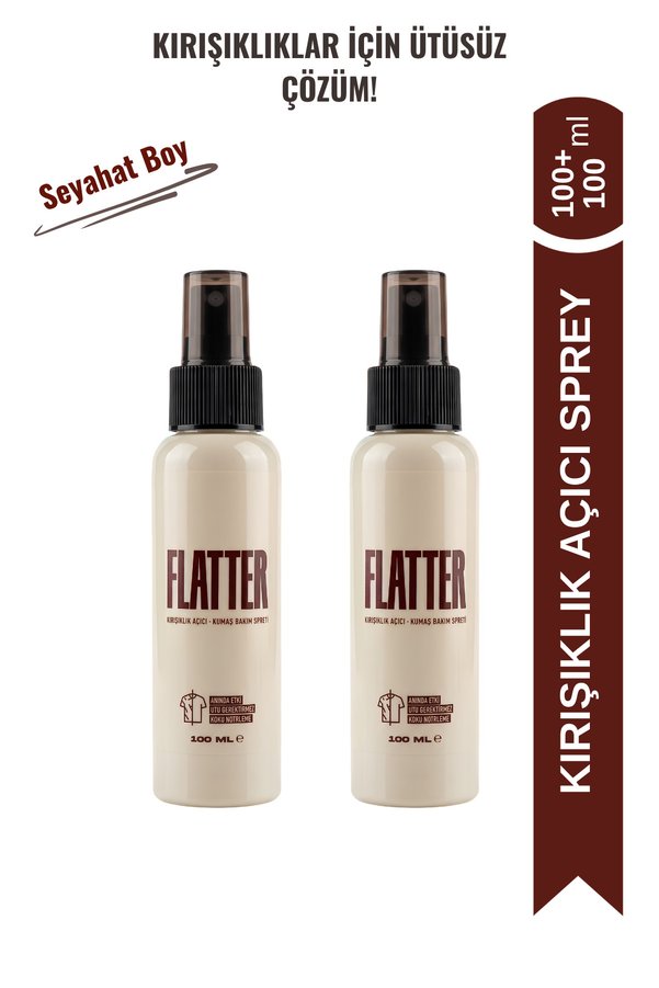 Flatter Kırışıklık Açıcı & Kumaş Bakım Spreyi 100ml x 2