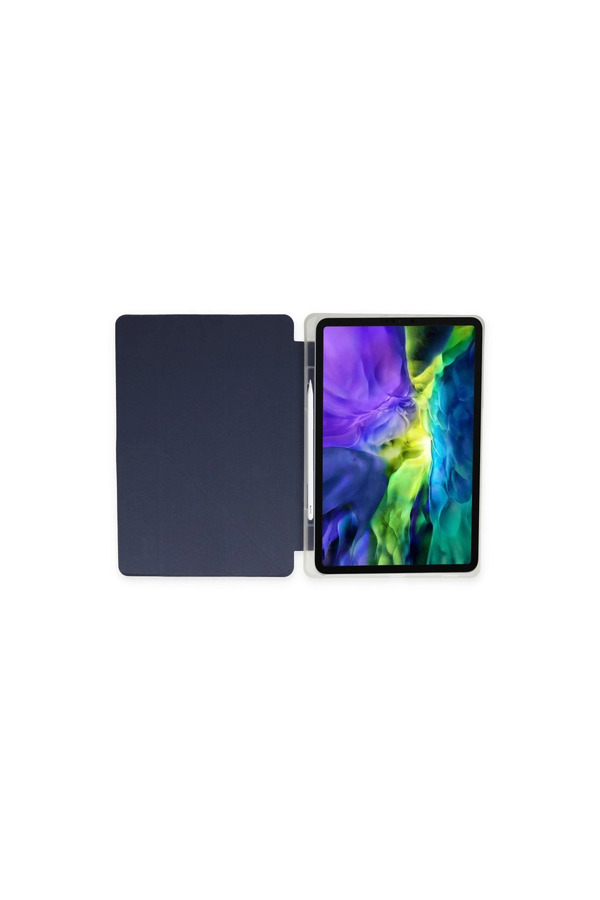 Evi̇mdeyokyok Apple İpad 10.2 (8.Nesi̇l) Kılıf Kalemli̇kli̇ Mars Tablet Kılıfı - Laci̇vert