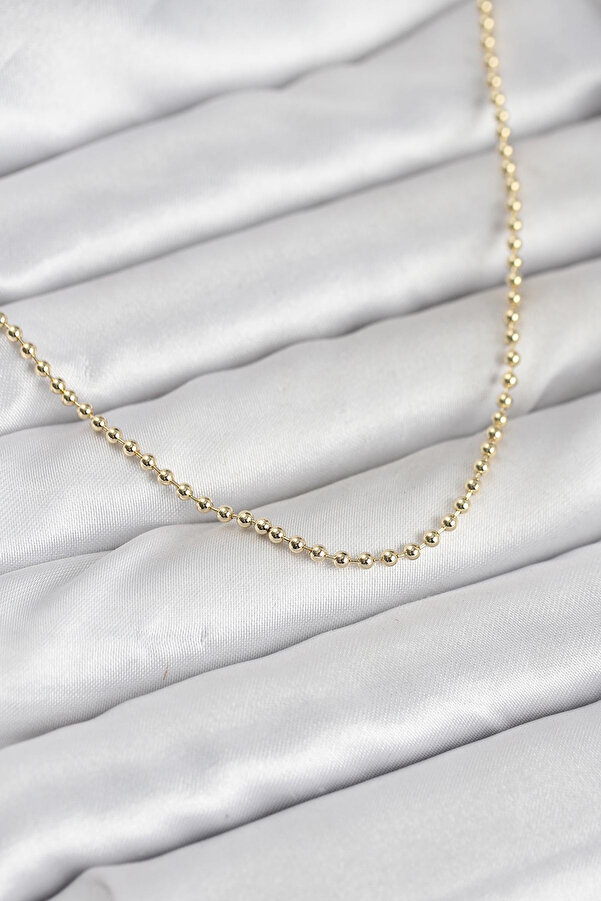 Ethab Gi̇yi̇m Cm 14K Gold Renk Top Zi̇nci̇rli̇ Model 60 Cm Kadın Kolye 5886 - Glst1458-8928
