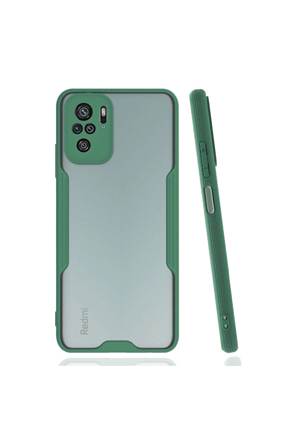 Evi̇mdeyokyok Xi̇aomi̇ Redmi̇ Note 10 Kılıf Plati̇n Si̇li̇kon - Yeşi̇l