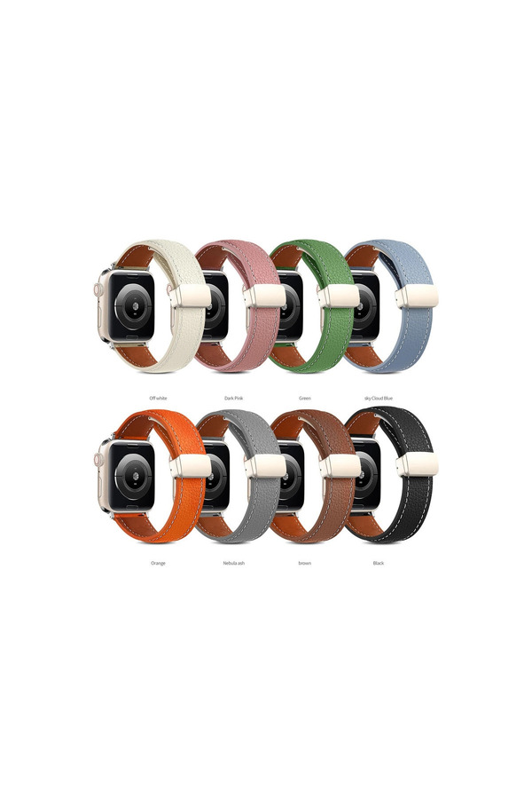 Evi̇mdeyokyok Apple Watch 42Mm Kr414 Daks Deri̇ Kordon (Saat Deği̇ldi̇r) - Laci̇vert