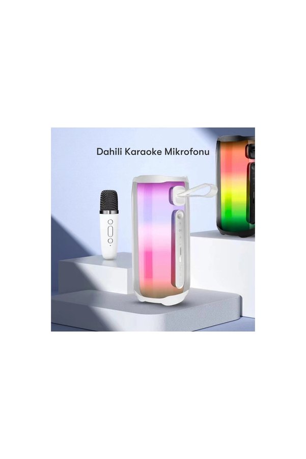 Evimdeyokyok Pluse 5 Mikrofonlu Rgb Kablosuz Hoparlör - Siyah