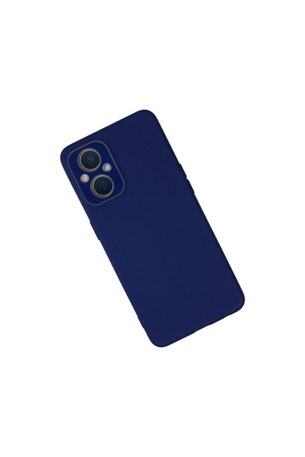 Evimdeyokyok Oppo Reno 7 Lite Kılıf Lansman Glass Kapak - Sky Blue
