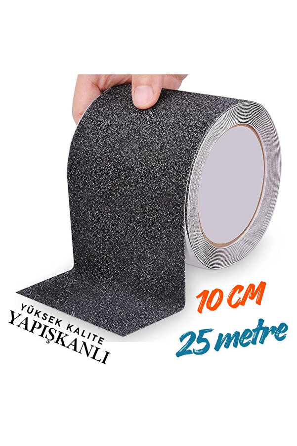 Evi̇mdeyokyok Si̇yah Merdi̇ven Ve Zemi̇n Kaydırmaz Kaymaz Bant 100Mm X 25Mt