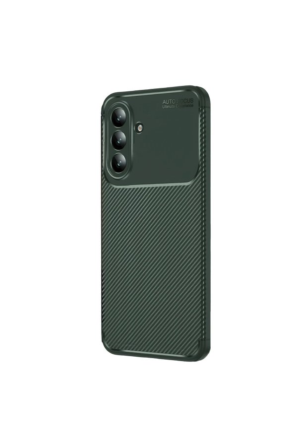 Evi̇mdeyokyok Samsung Galaxy S26 Auto Focus Karbon Kapak - Koyu Yeşi̇l
