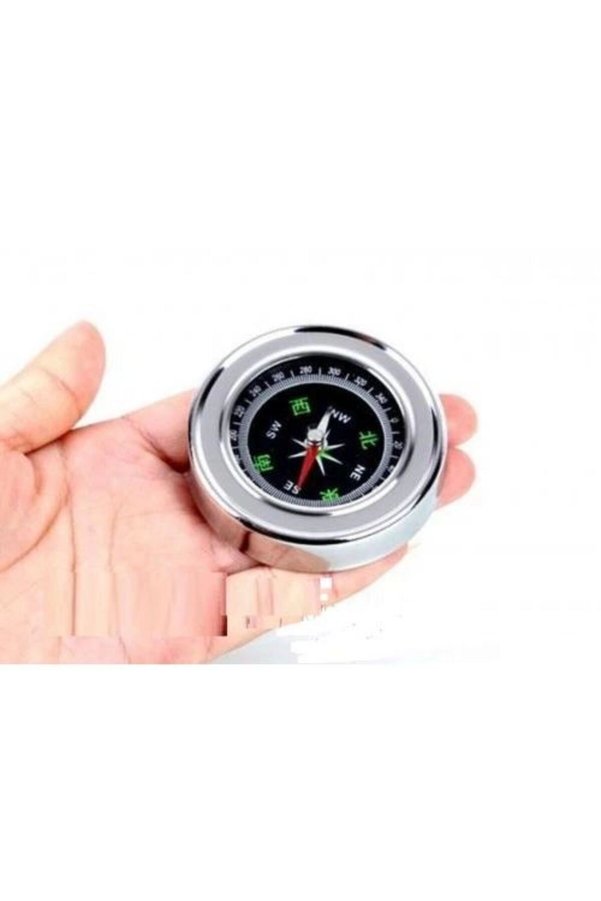 Ethab Ticaret Glb-Stl41414 Yuvarlak Metal Kasa Dayanıklı Pusula 60Mm
