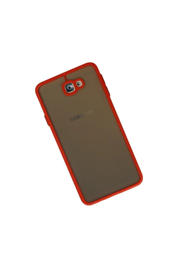 Evi̇mdeyokyok Samsung Galaxy J7 Pri̇me Kılıf Montreal Si̇li̇kon Kapak - Kırmızı