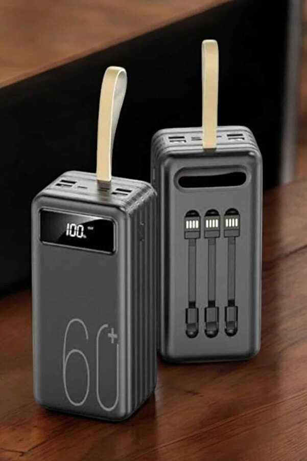 Ethab Gi̇yi̇m Powerbank 60.000 Mah 4 Portlu Uzun Şarj Süreli̇ Di̇ji̇tal Göstergeli̇ - Glst9816-2588