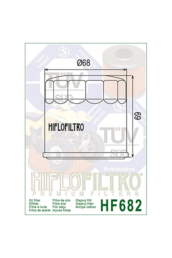 Alkan Mb Qj Moto Srk 450 Yağ Fi̇ltre Hi̇flo