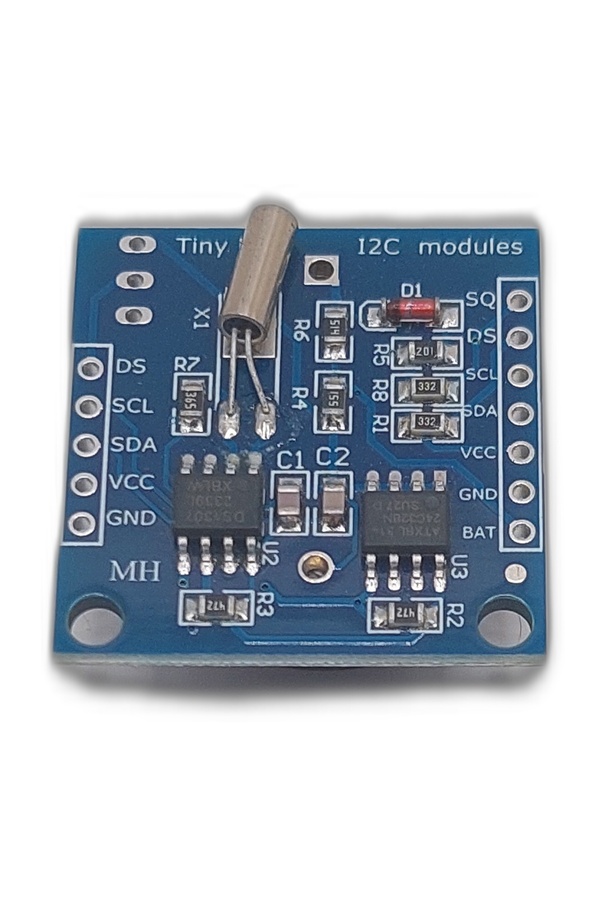 ELECTRODC DS1307 Gerçek Zamanlı Saat Modülü - Eeprom Bellekli Arduino ve IoT Uyumlu Saat Kartı
