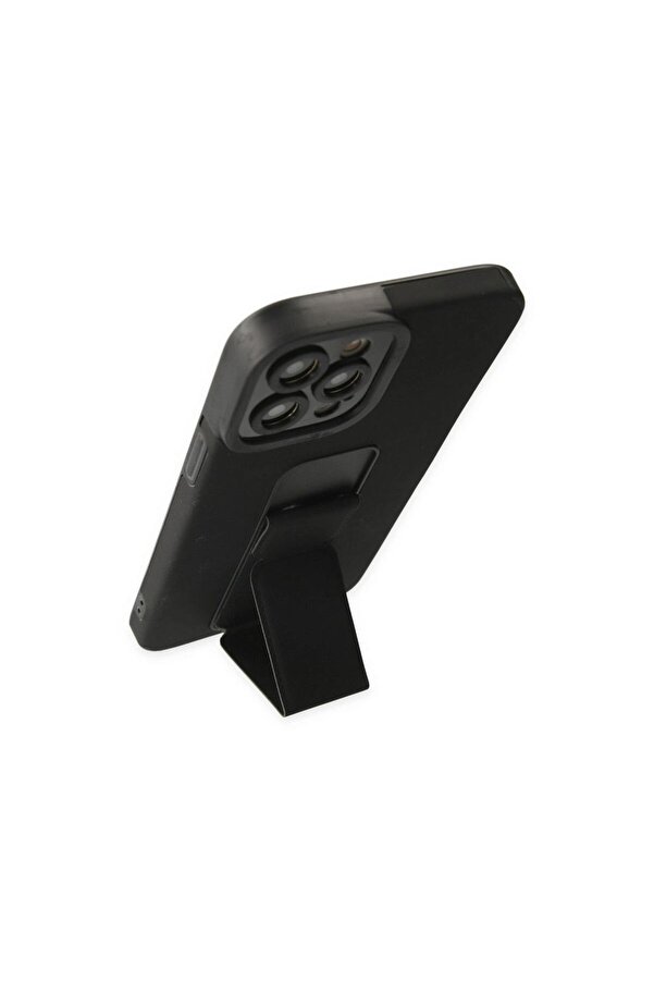 Ethab Ti̇caret Glb-Stl41414 İphone 12 Pro Max Kılıf Mega Standlı Si̇li̇kon - Si̇yah