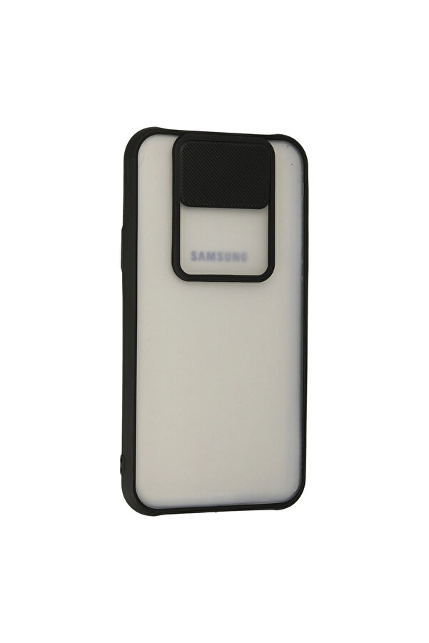Evi̇mdeyokyok Samsung Galaxy J7 Kılıf Palm Buzlu Kamera Sürgülü Si̇li̇kon - Si̇yah