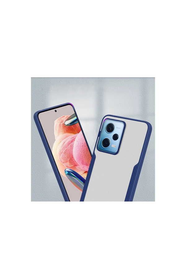 Evi̇mdeyokyok Xi̇aomi̇ Redmi̇ Note 12 5G Kılıf Plati̇n Si̇li̇kon - Laci̇vert