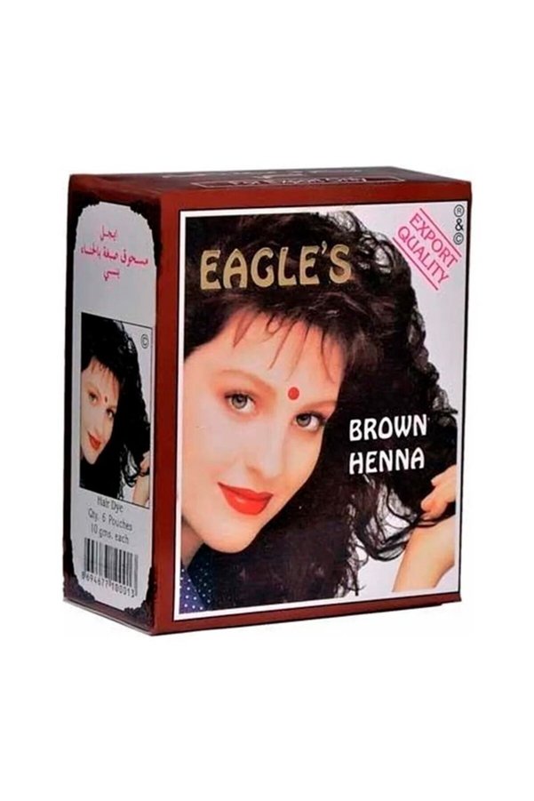 Ethab Ticaret Glb-Stl41414 Eagle S Orijinal Hint Kınası Saç Boyası Kahverengi - Brown Henna