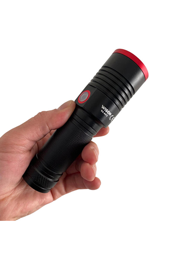 Evi̇mdeyokyok Wi̇son Ws-4412 Xhp70 Led 1800 Lümen Şarjlı El Feneri̇