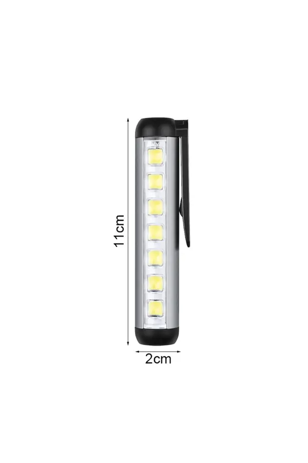 Evi̇mdeyokyok Gold Si̇lver Gs-495 Type-C Gi̇ri̇şli̇ Mıknatıslı Şarjllı Mi̇ni̇ Cep Feneri̇