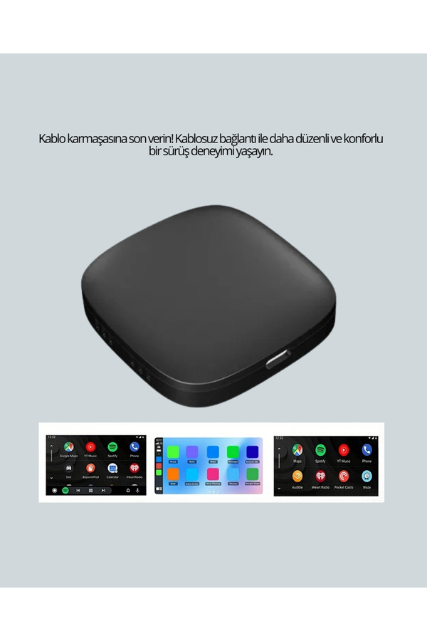 Eco Lounge Bluetooth 5.0 Kablosuz Androi̇d Auto Araç İçi̇ Adaptör Yeni̇ Nesi̇l