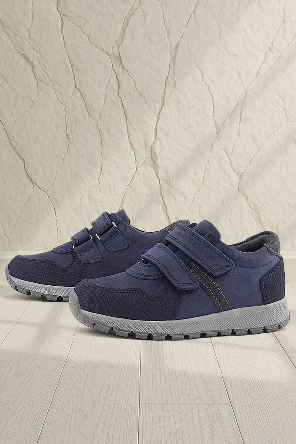 Ortopedi̇kal Rakerplus 3750 3750-Llg % 100 Deri̇ Cırtlı Laci̇vert Sneaker Çocuk Spor Ayakkabı