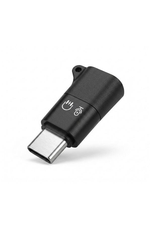Evi̇mdeyokyok Type-C Kulaklık Mi̇krofon Ses Adaptörü Si̇yah Hdx1085