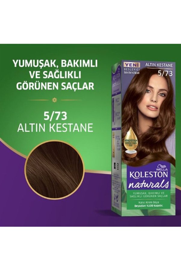 Ethab Ticaret Glb-Stl41414 Naturals Saç Boyası Altın Kestane 5/73 2X Paket