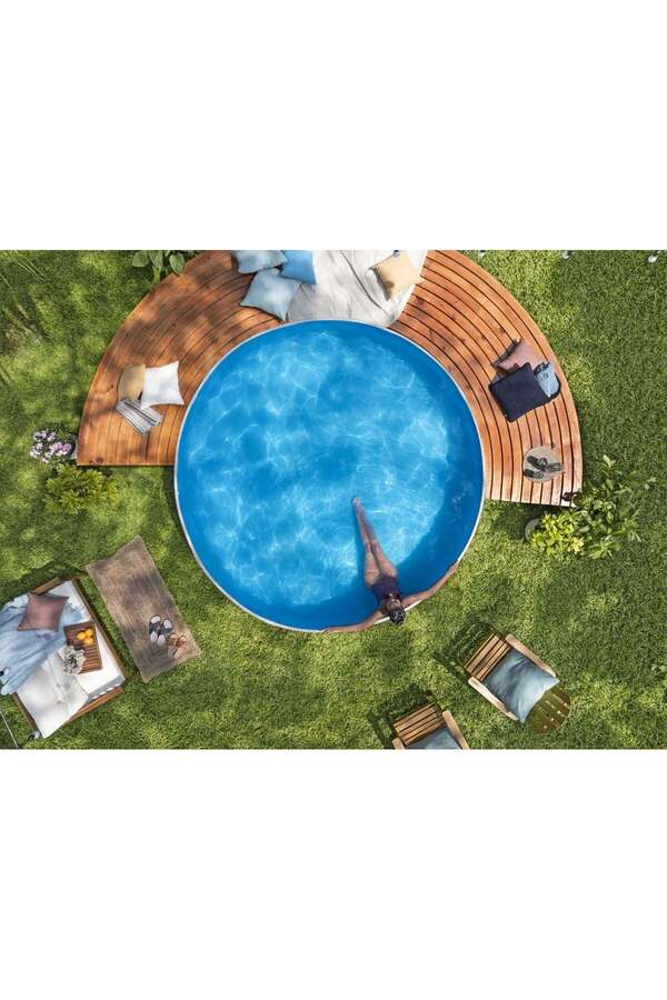 BESTWAY 561RW Tanx Yuvarlak Yer Üstü Havuz 10" x 24"/3.05m x 61cm