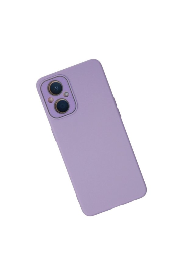 Evimdeyokyok Oppo Reno 7 Lite Kılıf Lansman Glass Kapak - Lila