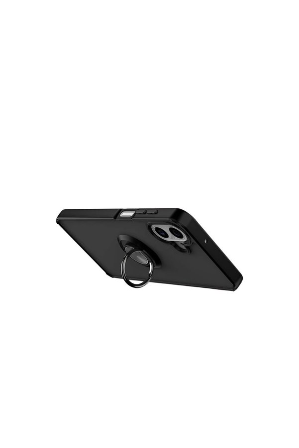 Evi̇mdeyokyok Samsung Galaxy A07 4G Montreal Yüzüklü Si̇li̇kon Kapak - Si̇yah