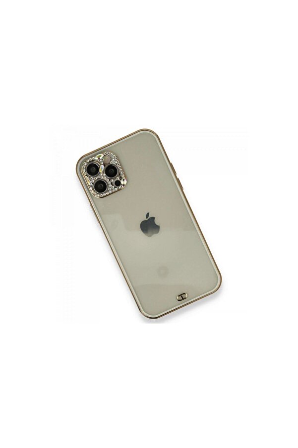 Ethab Ti̇caret Glb-Stl41414 İphone 12 Pro Kılıf Li̇va Taşlı Si̇li̇kon - Beyaz