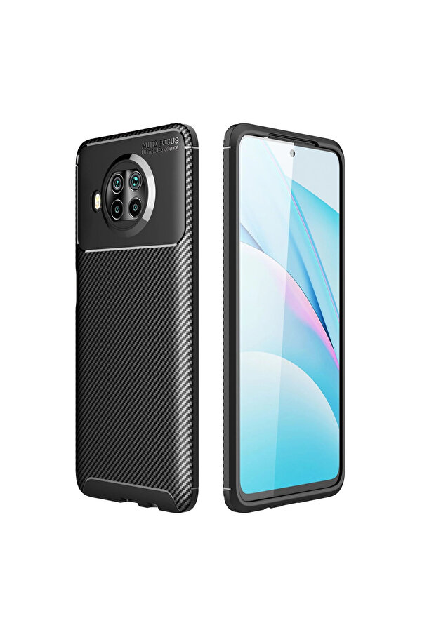 Evi̇mdeyokyok Xi̇aomi̇ Mi̇ 10T Li̇te Kılıf Auto Focus Karbon Kapak - Si̇yah