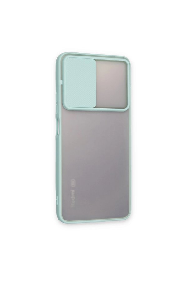 Evimdeyokyok Xiaomi Redmi Note 11 Pro Plus 5G Kılıf Palm Buzlu Kamera Sürgülü Silikon - Turkuaz