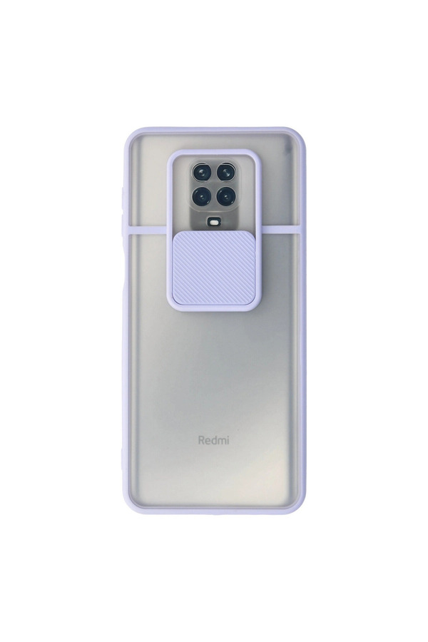 Evi̇mdeyokyok Xi̇aomi̇ Redmi̇ Note 9 Pro Kılıf Palm Buzlu Kamera Sürgülü Si̇li̇kon - Li̇la