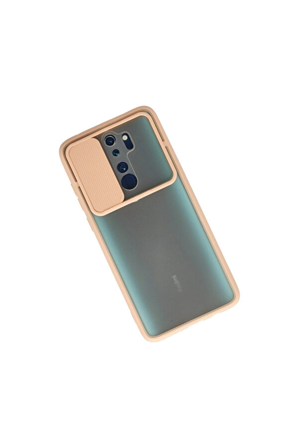 Evi̇mdeyokyok Xi̇aomi̇ Redmi̇ Note 8 Pro Kılıf Palm Buzlu Kamera Sürgülü Si̇li̇kon - Pembe