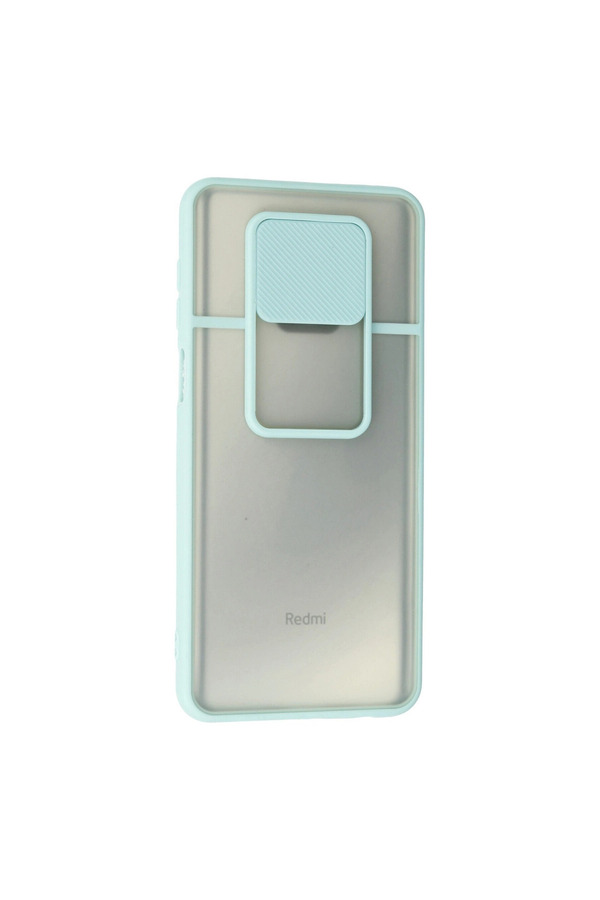 Evi̇mdeyokyok Xi̇aomi̇ Redmi̇ Note 9 Pro Kılıf Palm Buzlu Kamera Sürgülü Si̇li̇kon - Turkuaz