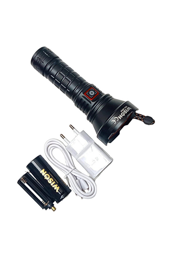 Evi̇mdeyokyok Wi̇son Ws-3899 50 Watt Uzun Menzi̇lli̇ Profesyonel El Feneri̇