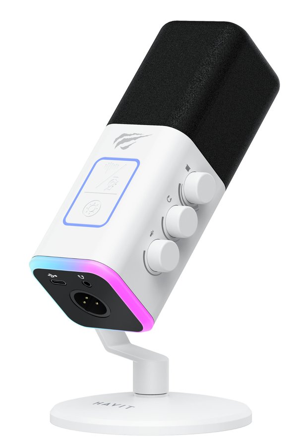 Havit GK71 RGB Profesyonel Yayıncı Oyuncu Mikrofonu Type-C XLR 24Bit/192kH