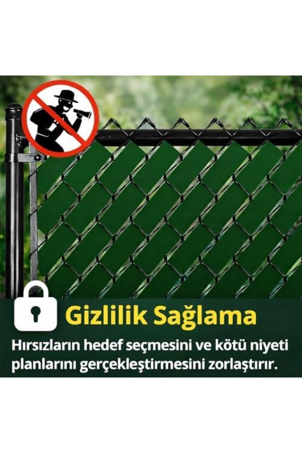 Yıldızan zkra shop Örgü Tel Koruma Kapatma Gizlilik Bantları Pvc Çit Şeridi 1053162
