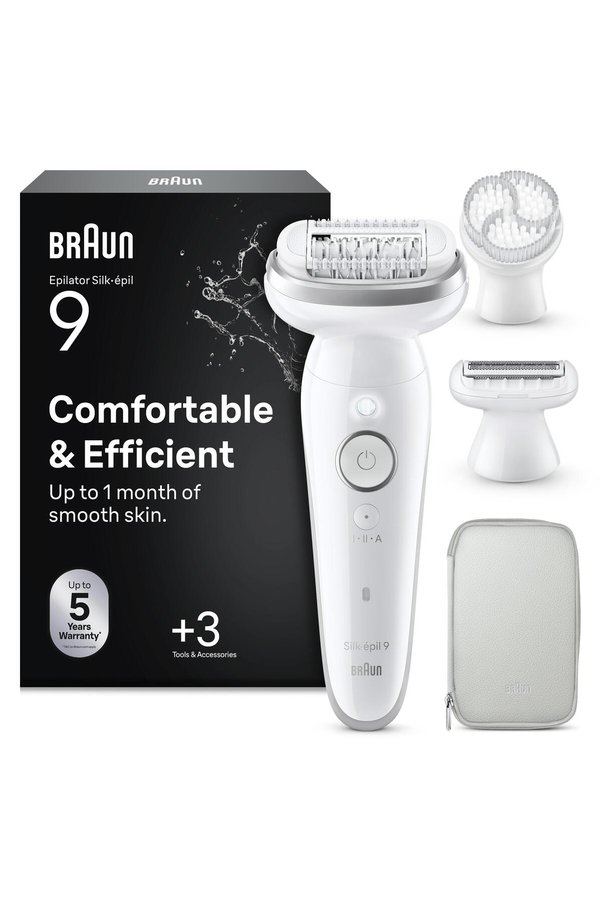 Braun Silk·épil 9 Epilatör Islak ve Kuru Kalıcı Pürüzsüz Cilt 9-061
