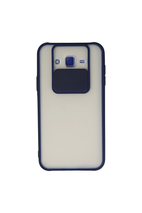 Evi̇mdeyokyok Samsung Galaxy J7 Kılıf Palm Buzlu Kamera Sürgülü Si̇li̇kon - Laci̇vert